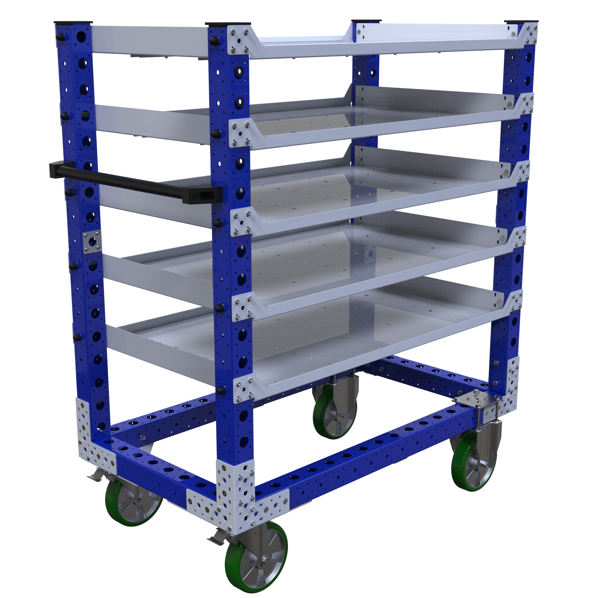 Carro con estante plano – 1260 x 700 mm