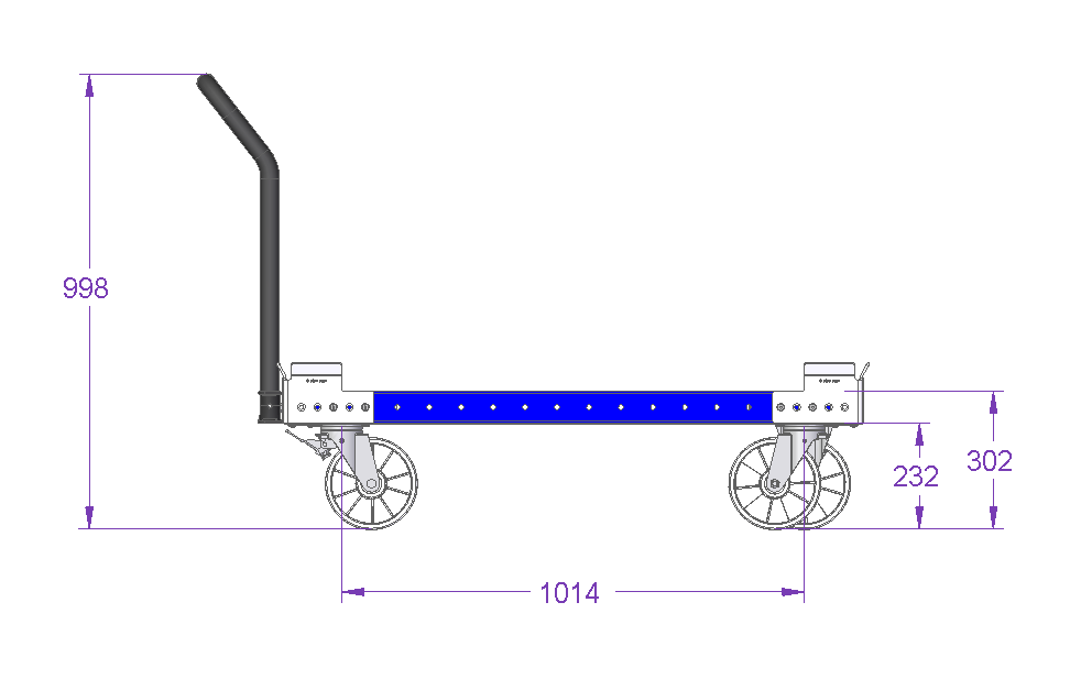 Palettenwagen 1260 × 1190 mm