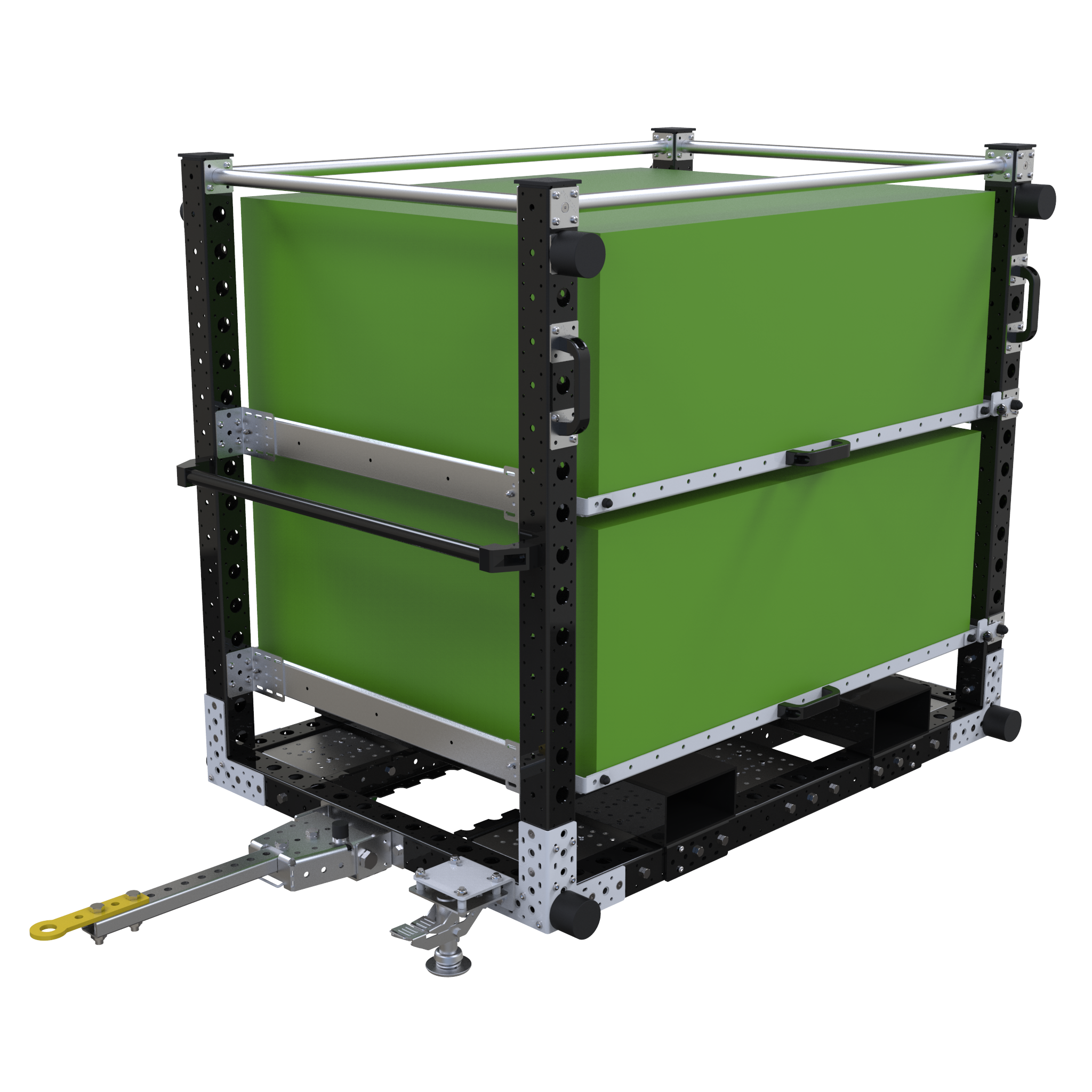 Extendable Shelf Tugger Cart – 1400 x 980 mm