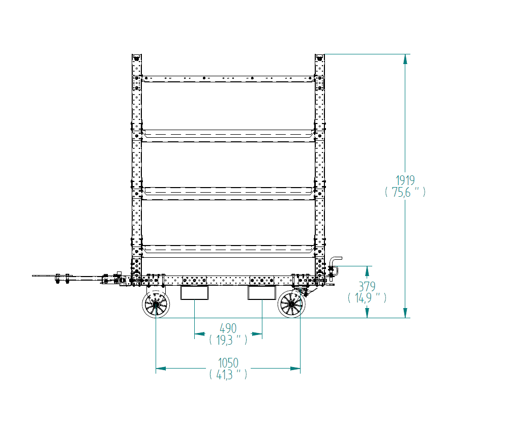 Flow Shelf Cart – 840 x 1400 mm