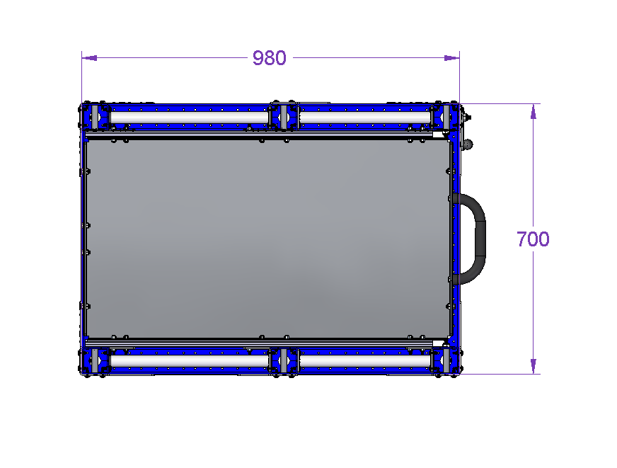 Telescopic Shelf Rack – 980 x 700 mm