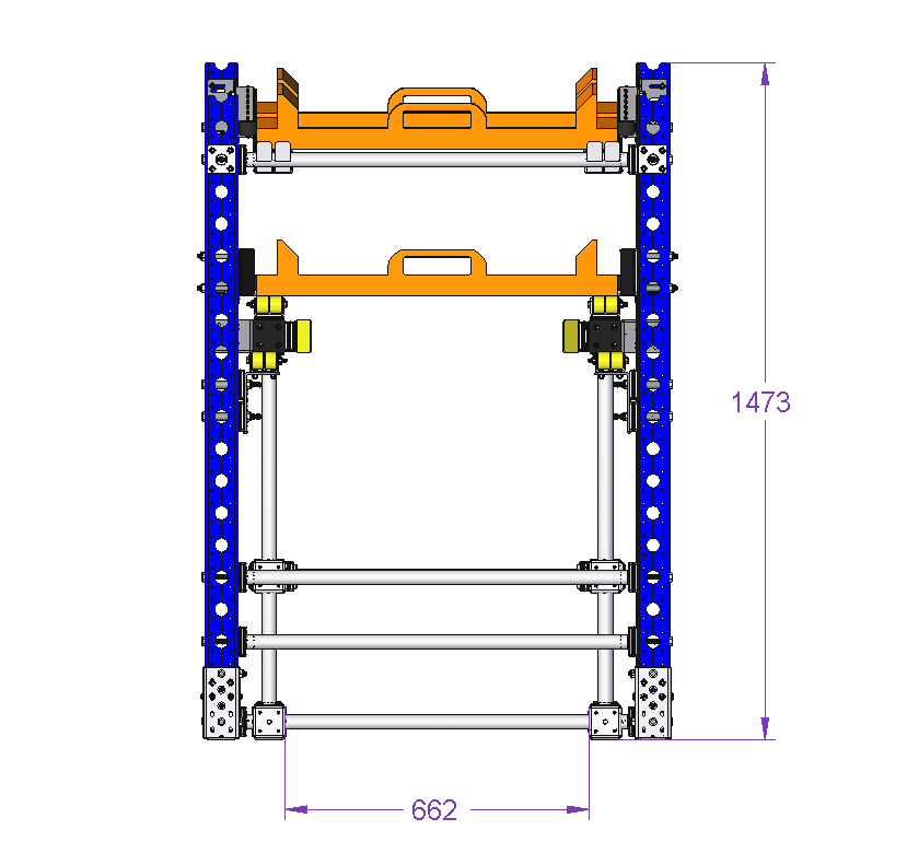 Stationswagen für V-Arm
