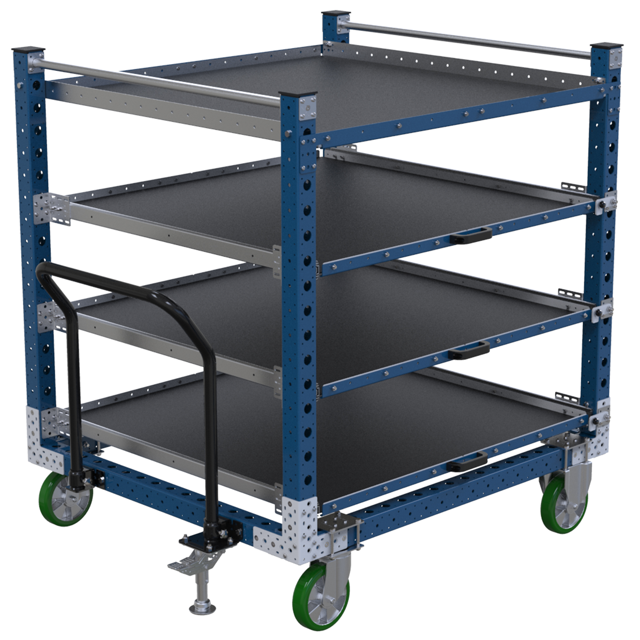 Carro con repisas extensibles - 1260 x 1400 mm