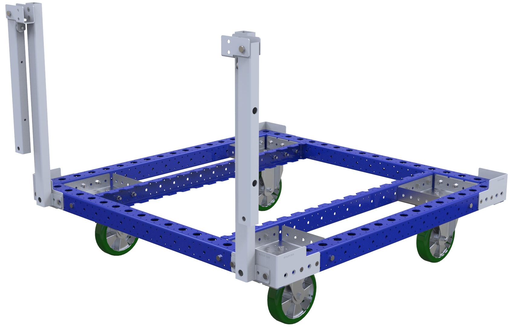 Modular & industrial material handling pallet cart by FlexQube
