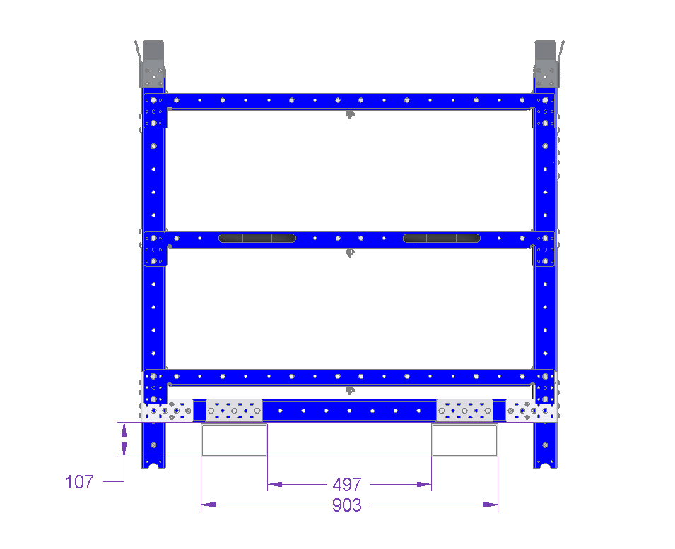 Stackable Shelf Cart – 1260 x 1260 mm