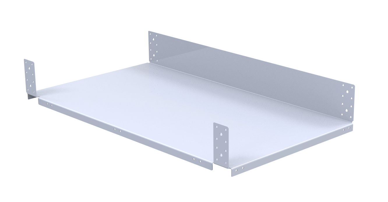 Flat Shalf w. openings - 630 x 1126 mm