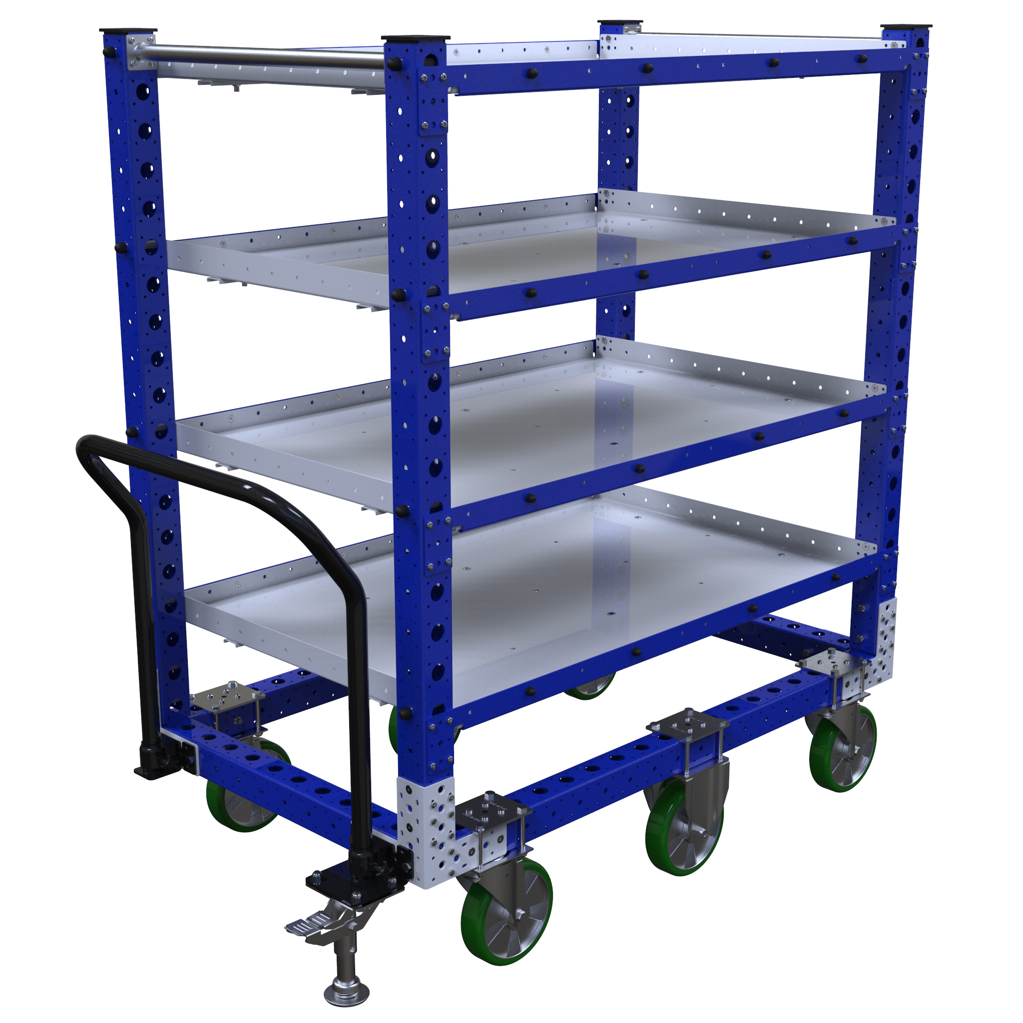 Carro con repisas planas - 1400 x 840 mm