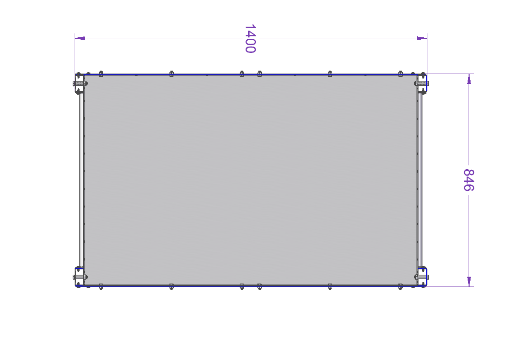 Flat Shelf Cart for Liftrunner E- and B-frame - 1400 x 840 mm