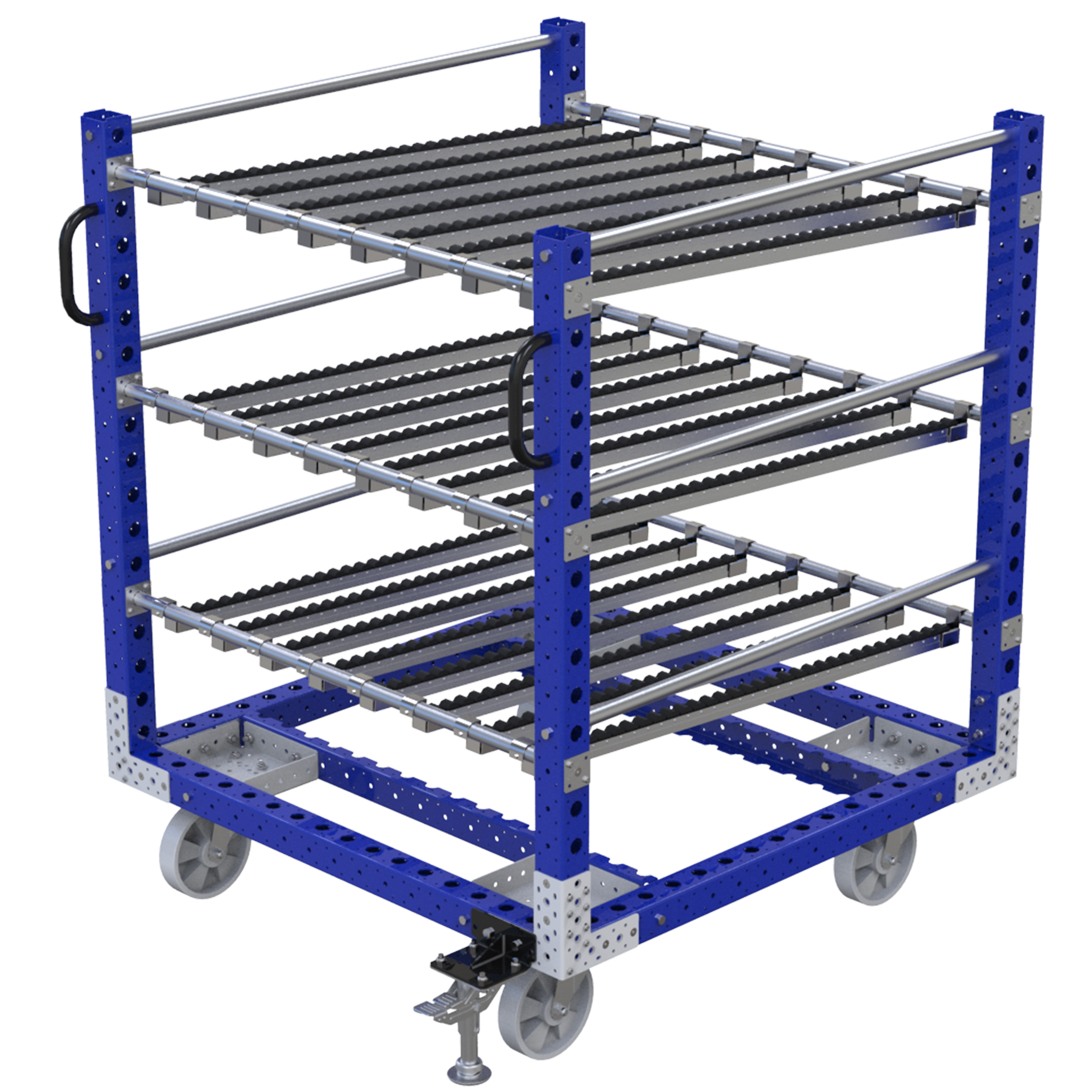 Durchlauf-Regalwagen - 1260 x 1260 mm