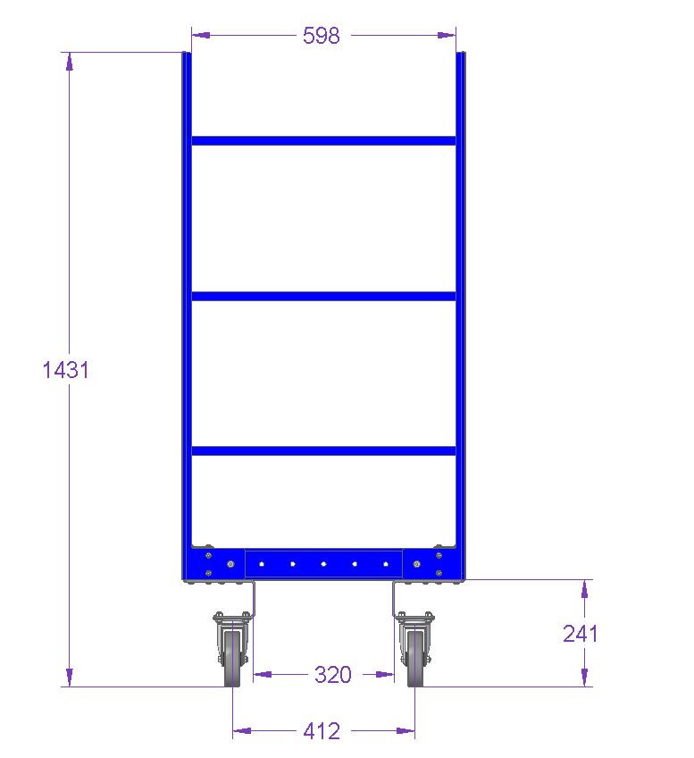 Carro para estante de Still de 630 x 820 mm