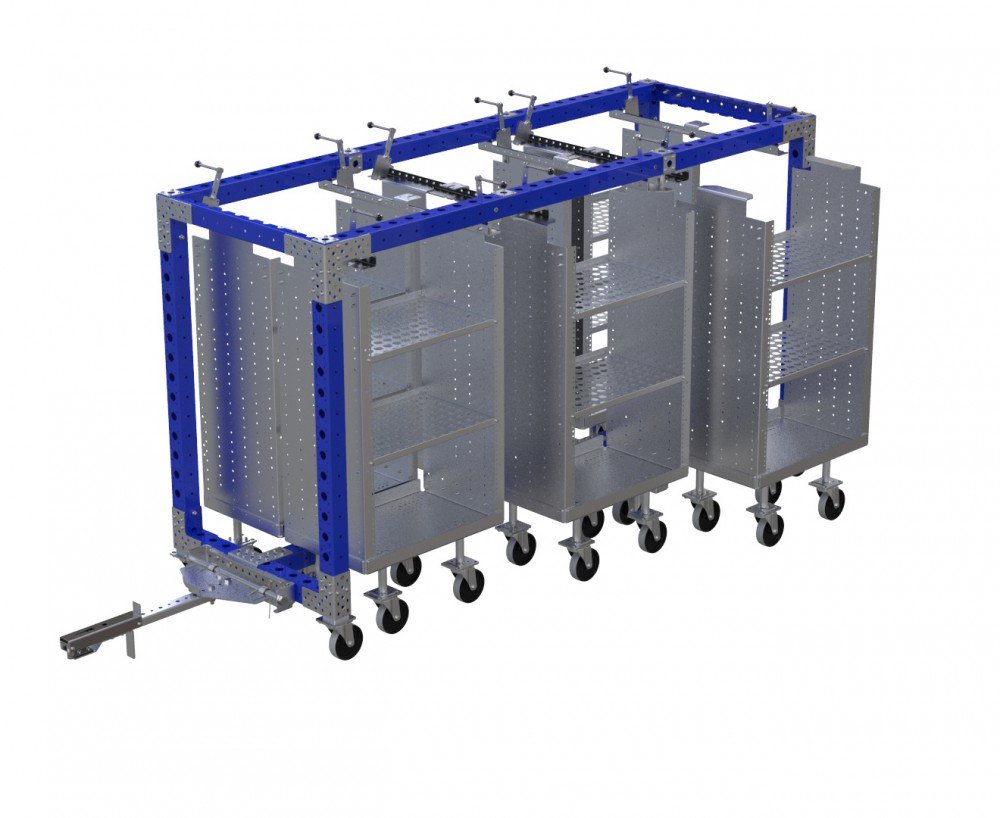 modular 6 in 1 mother-daughter cart