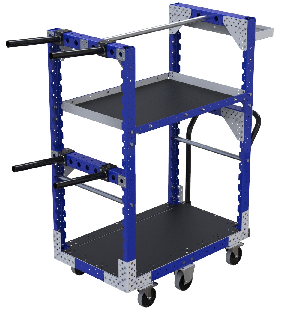 Modular & industrial material handling kit cart by FlexQube