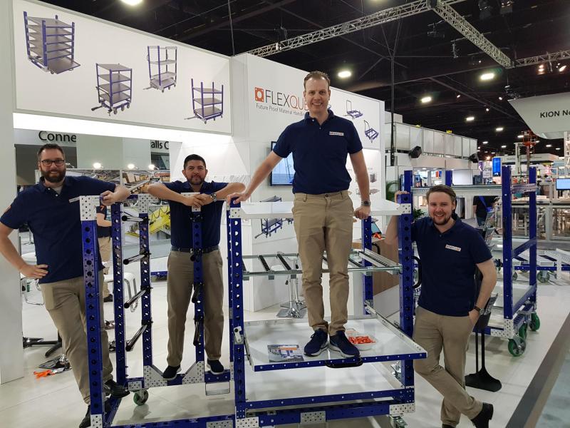 FlexQube employees at MODEX 2018