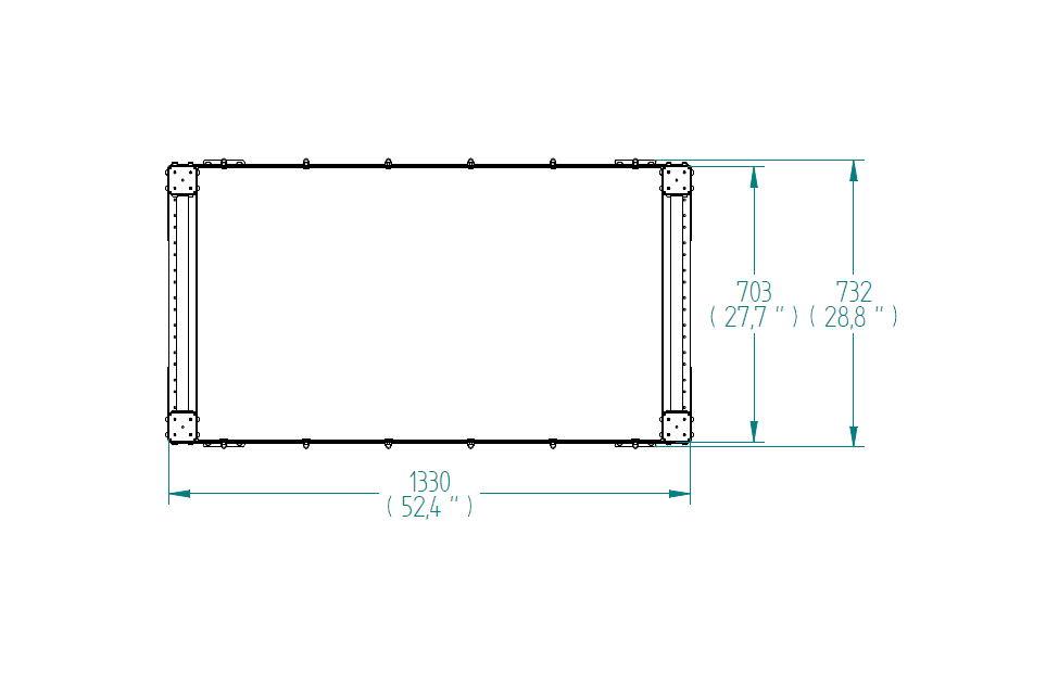 Flat Shelf Cart - 700 x 1330 mm