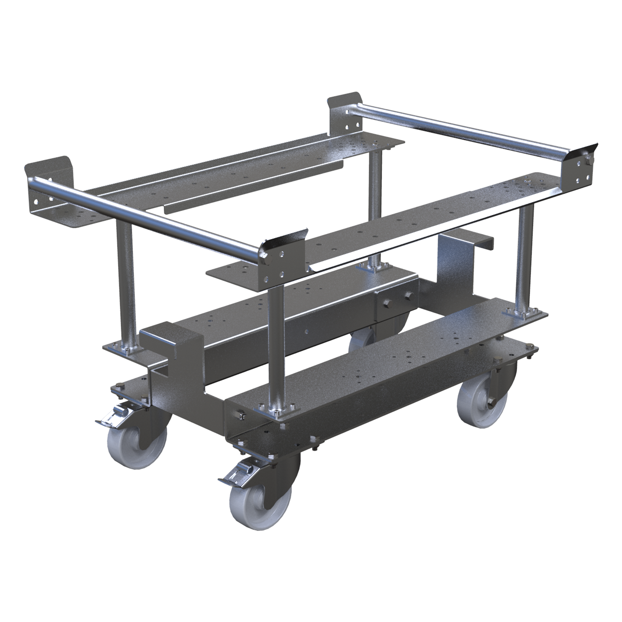 Half pallet cart for E- frame 630 x 940 mm