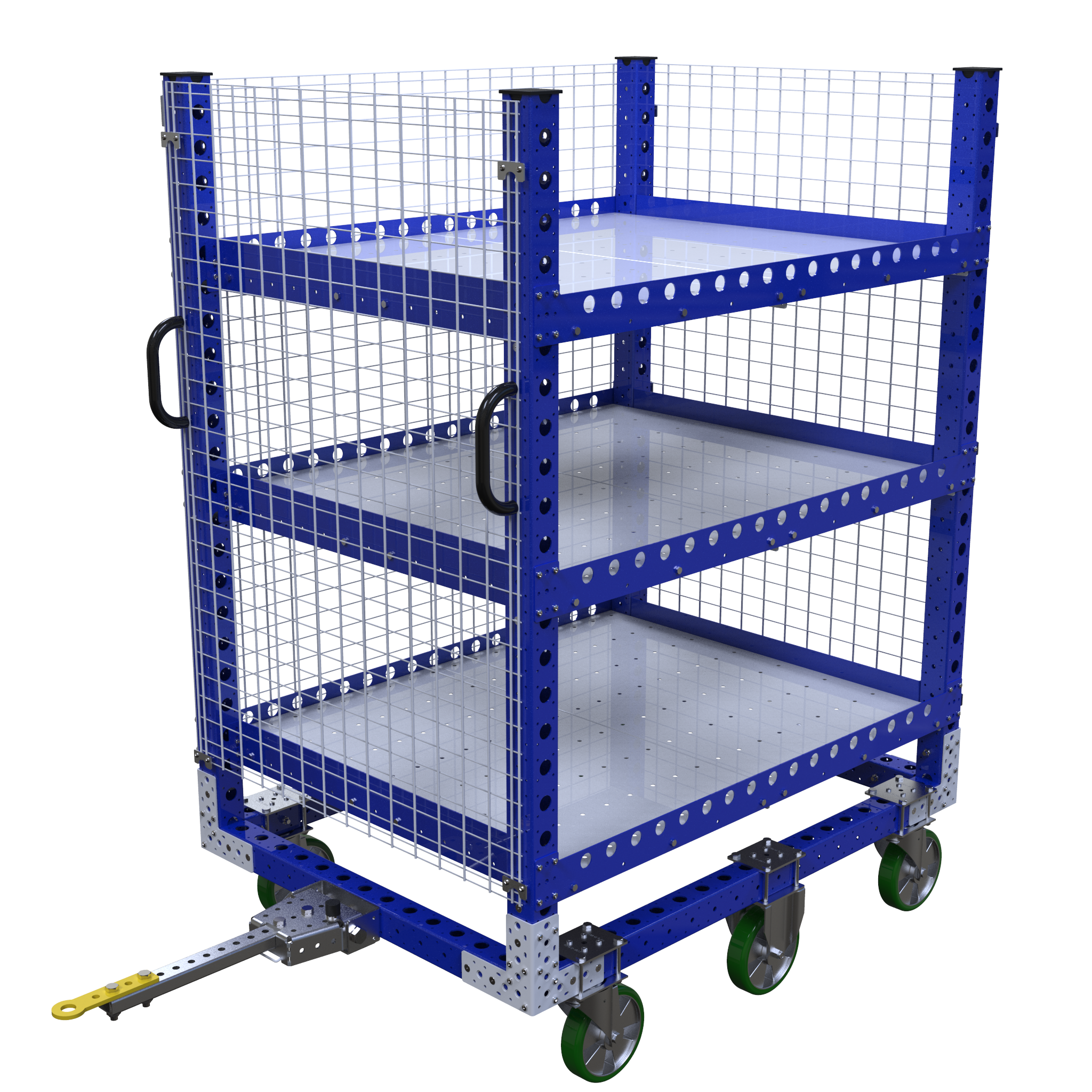 Carro remolcador con repisas - 1400 x 1050 mm