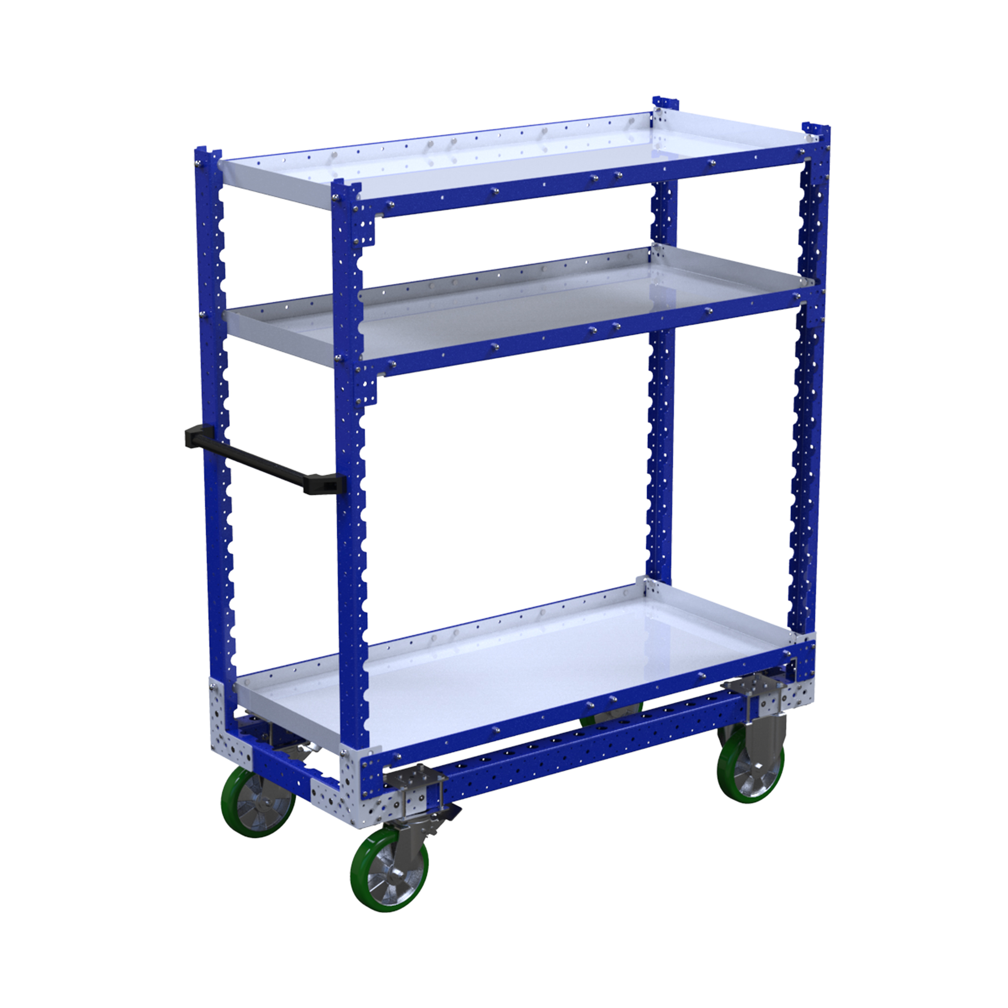 Carro con repisas planas - 630 x 1400 mm