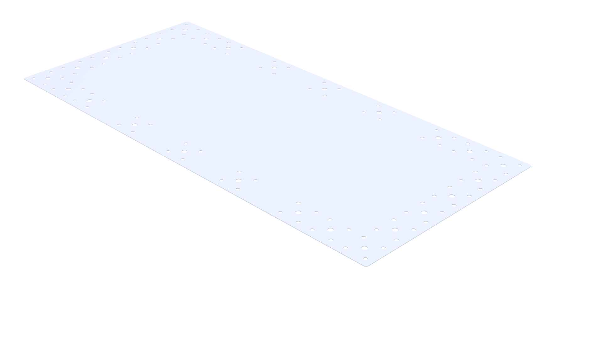 Steel label plate – 910 x 420 mm