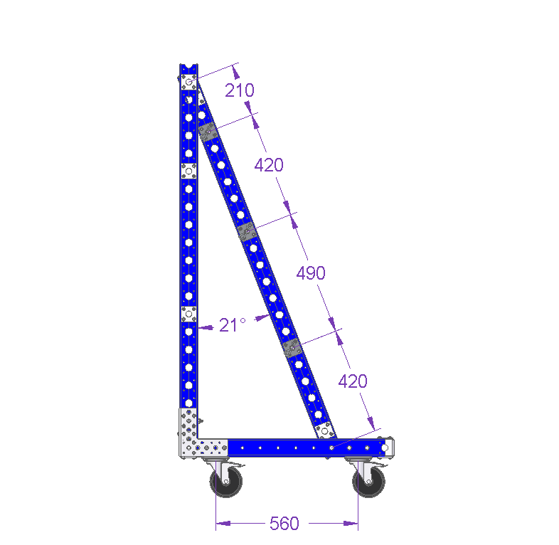 Hanging Cart For Reels - 1190 x 840 mm