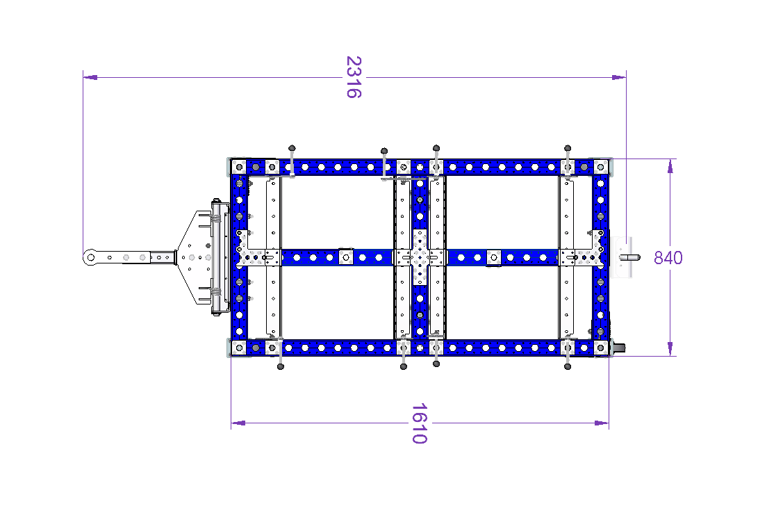 4 in 1 Cart without Top Shelf