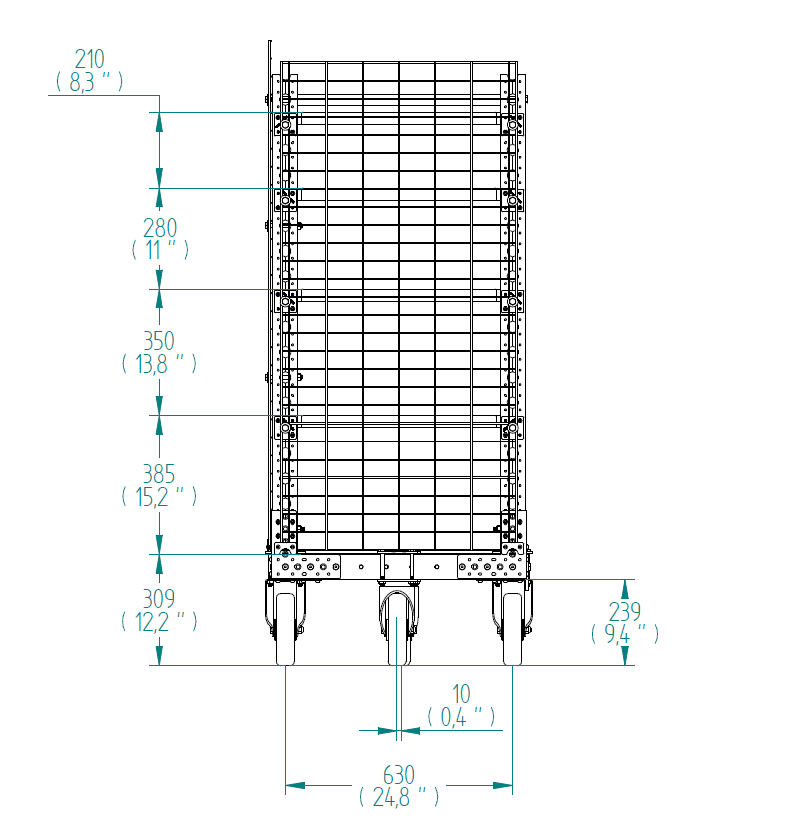 Flexregalwagen – 1190 × 700 mm