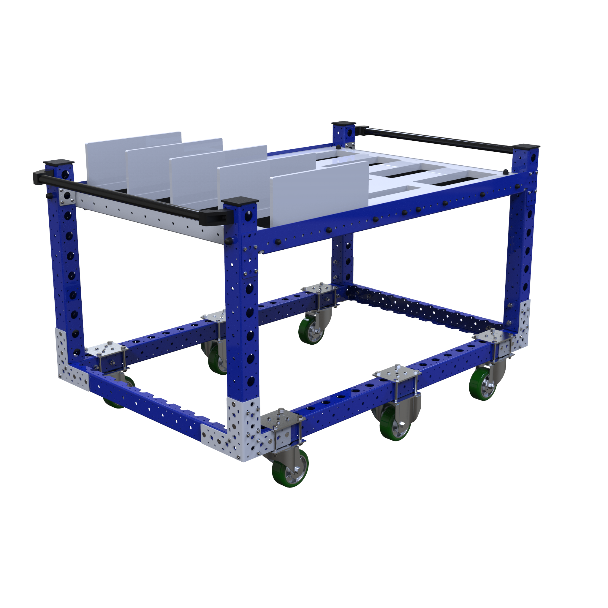 Carro con estante plano - 1470 x 980 mm