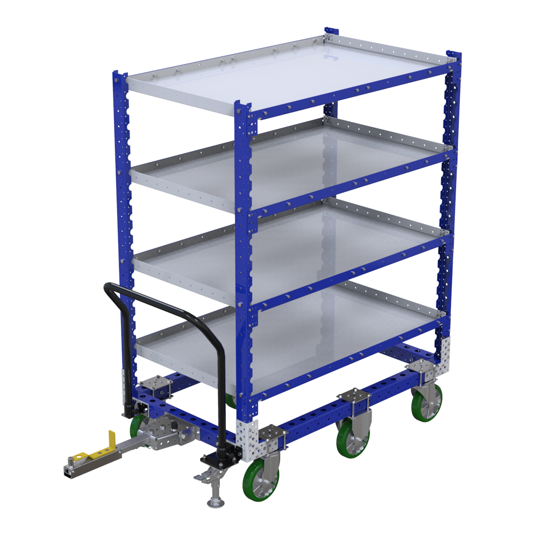 Carro con repisas planas - 840 x 1400 mm