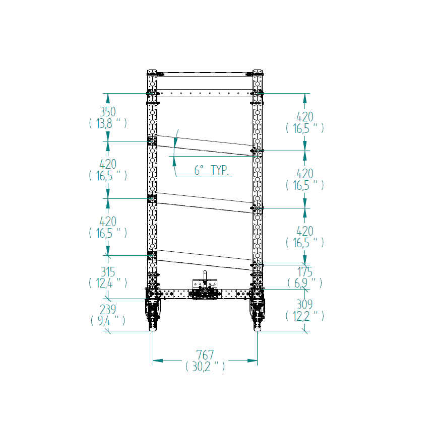 Flow Shelf Cart – 840 x 1400 mm