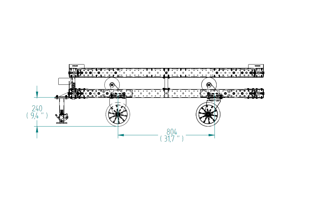 Carro de estante - 1050 x 1190 mm