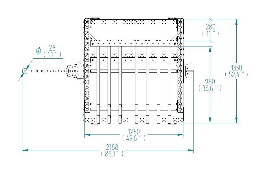 Transfer Cart - 1330 x 1260 mm