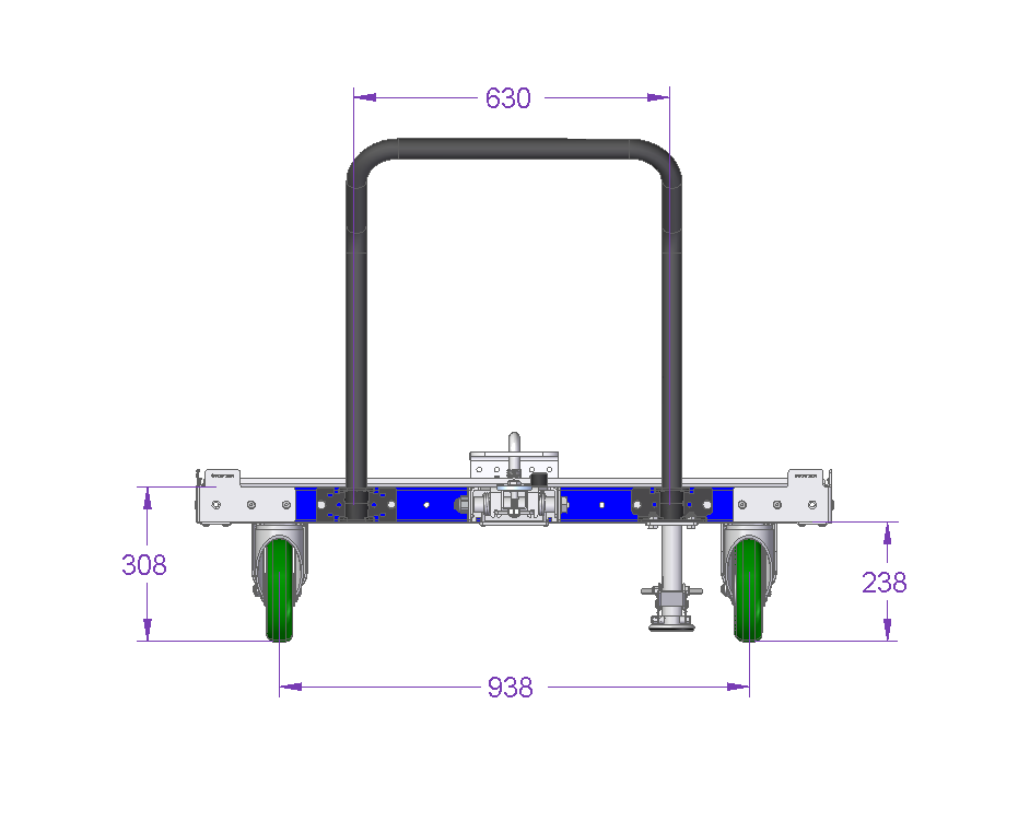 Carrito de Remolque de 50 x 50 pulgadas