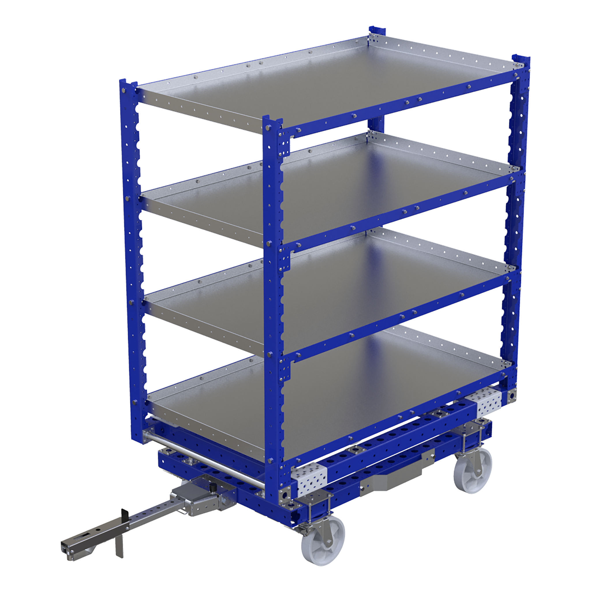 Carro con estante plano - 1400 x 840 mm