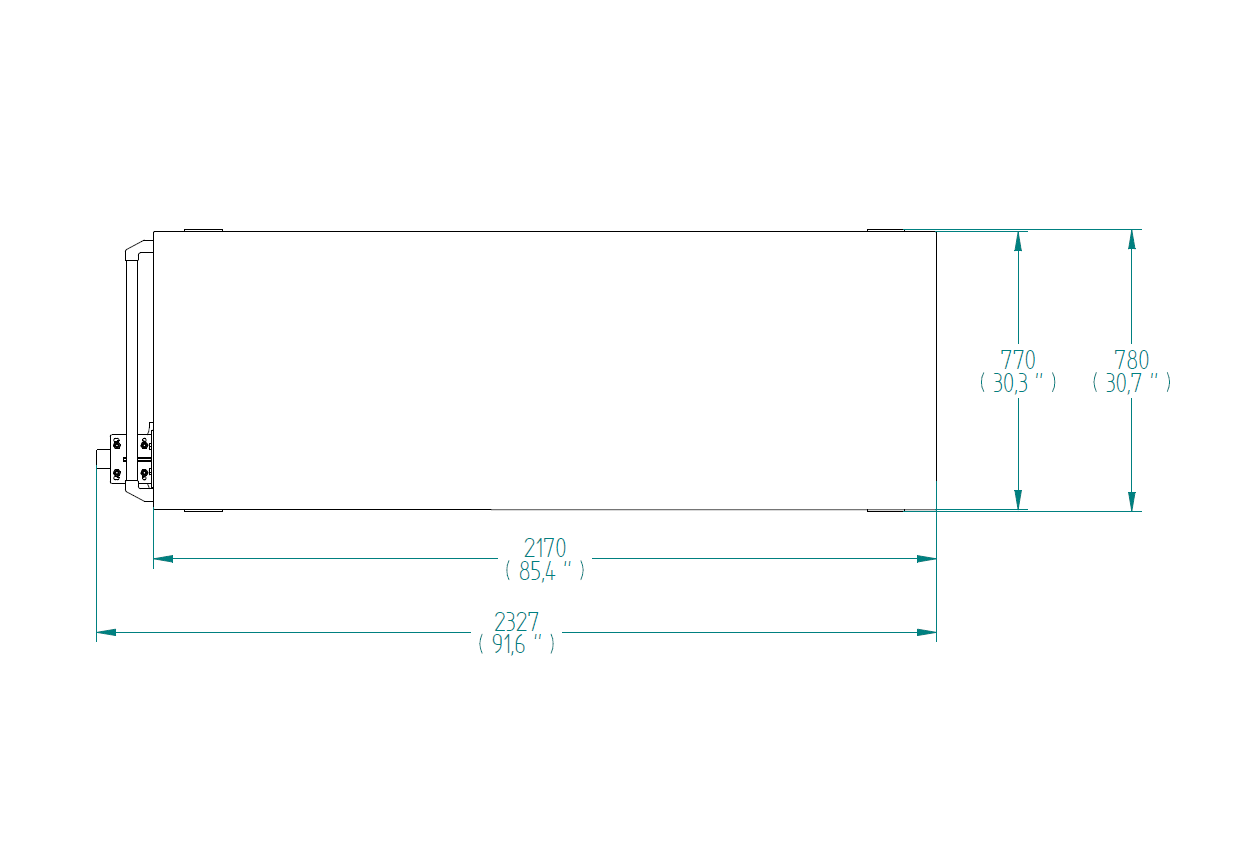 Mesa de ensamble - 770 x 2170 mm