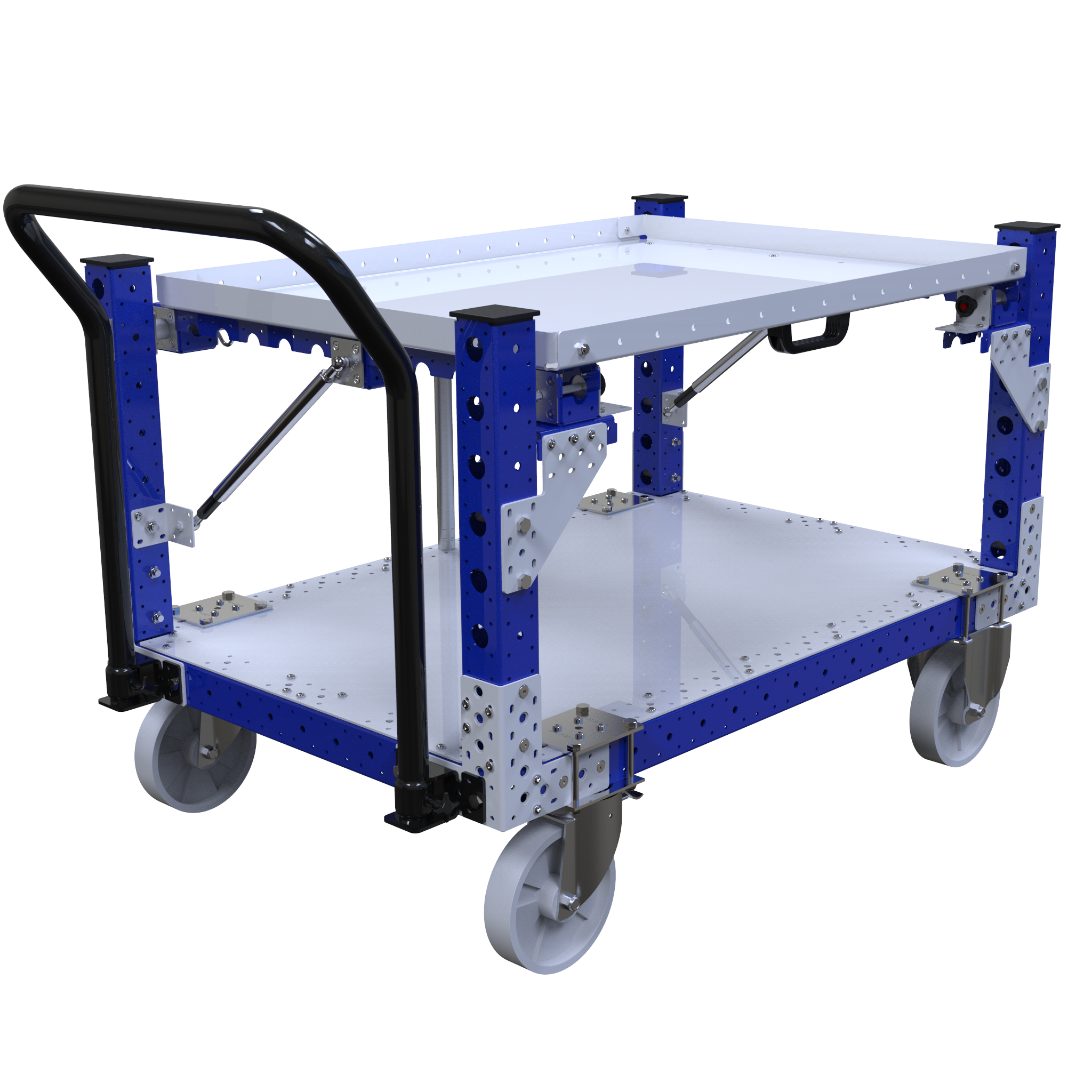 Carro con repisas abatibles - 1260 x 840 mm