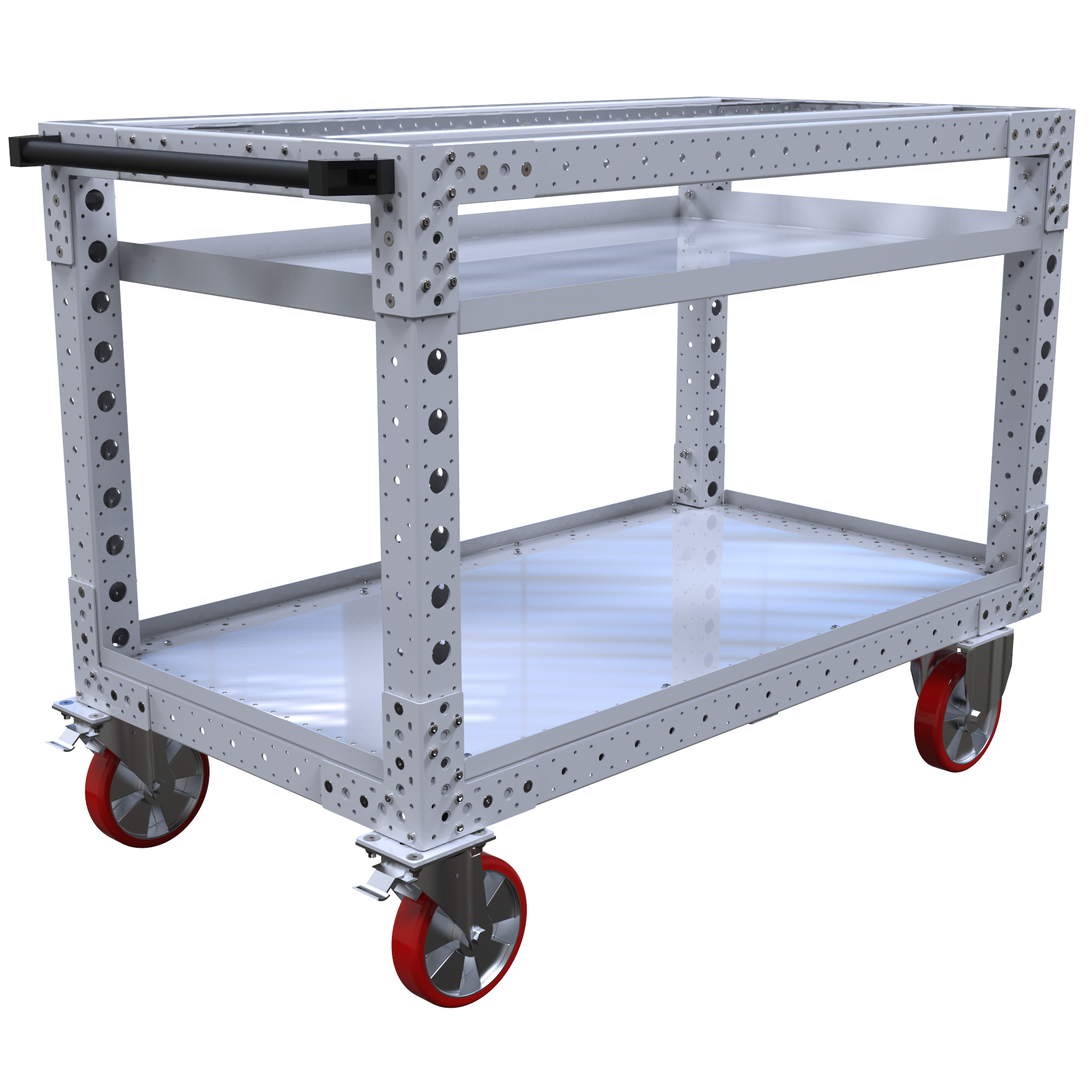 Carro con estante plano - 1400 x 770 mm