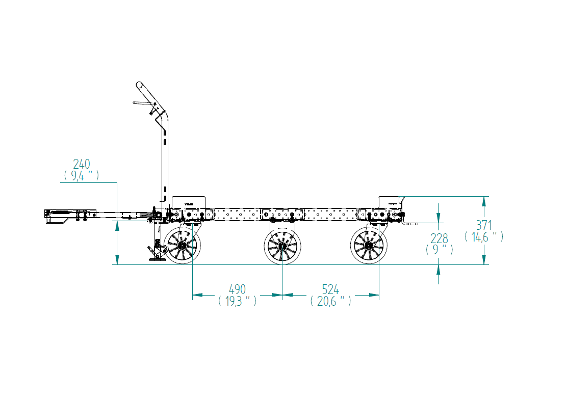 Palettenzugwagen – 840 × 1260 mm