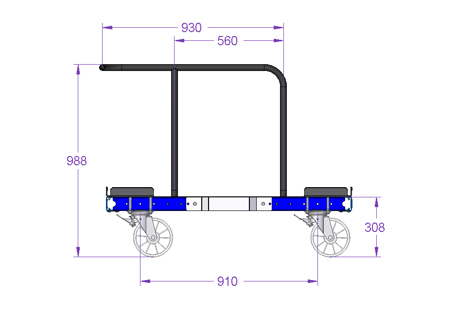 EURO Pallet Cart – 1260 x 1050 mm