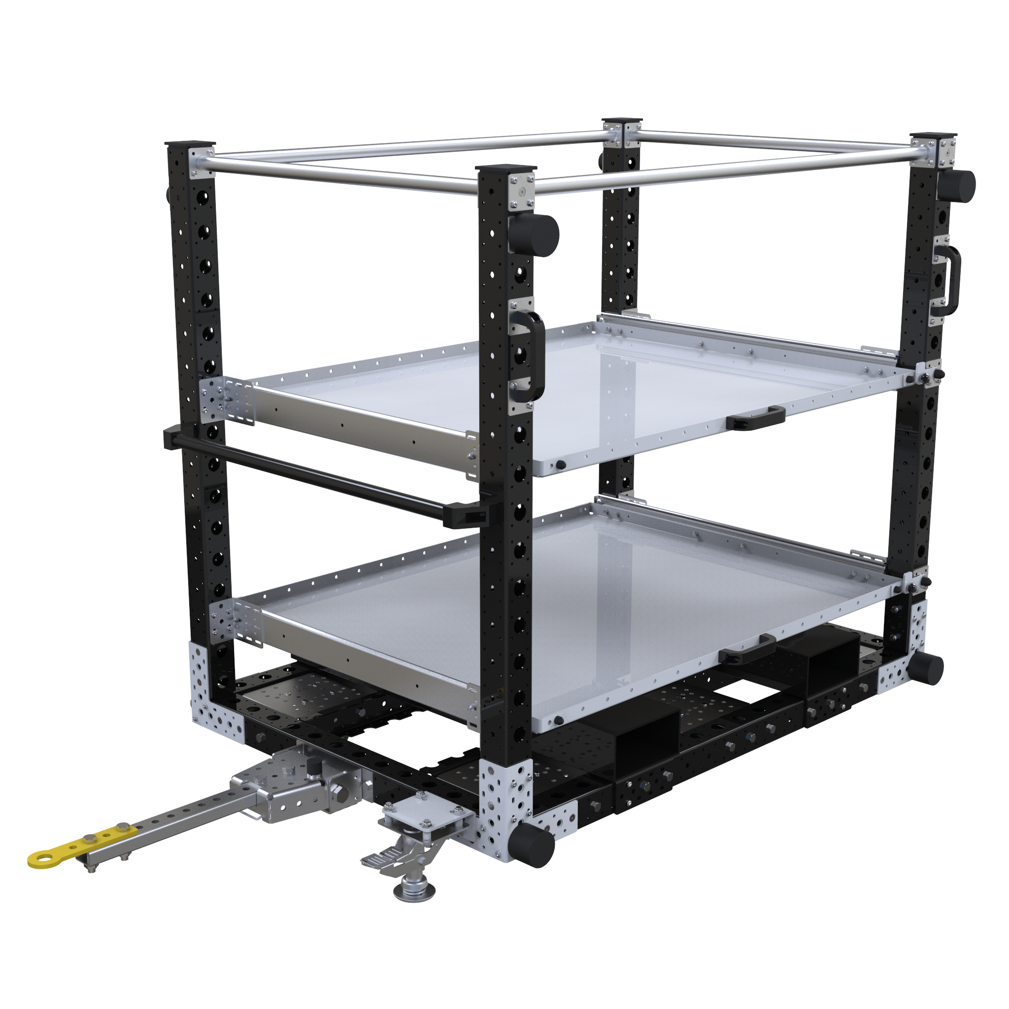 Carro remolcador con repisa extensible - 1400 x 980 mm