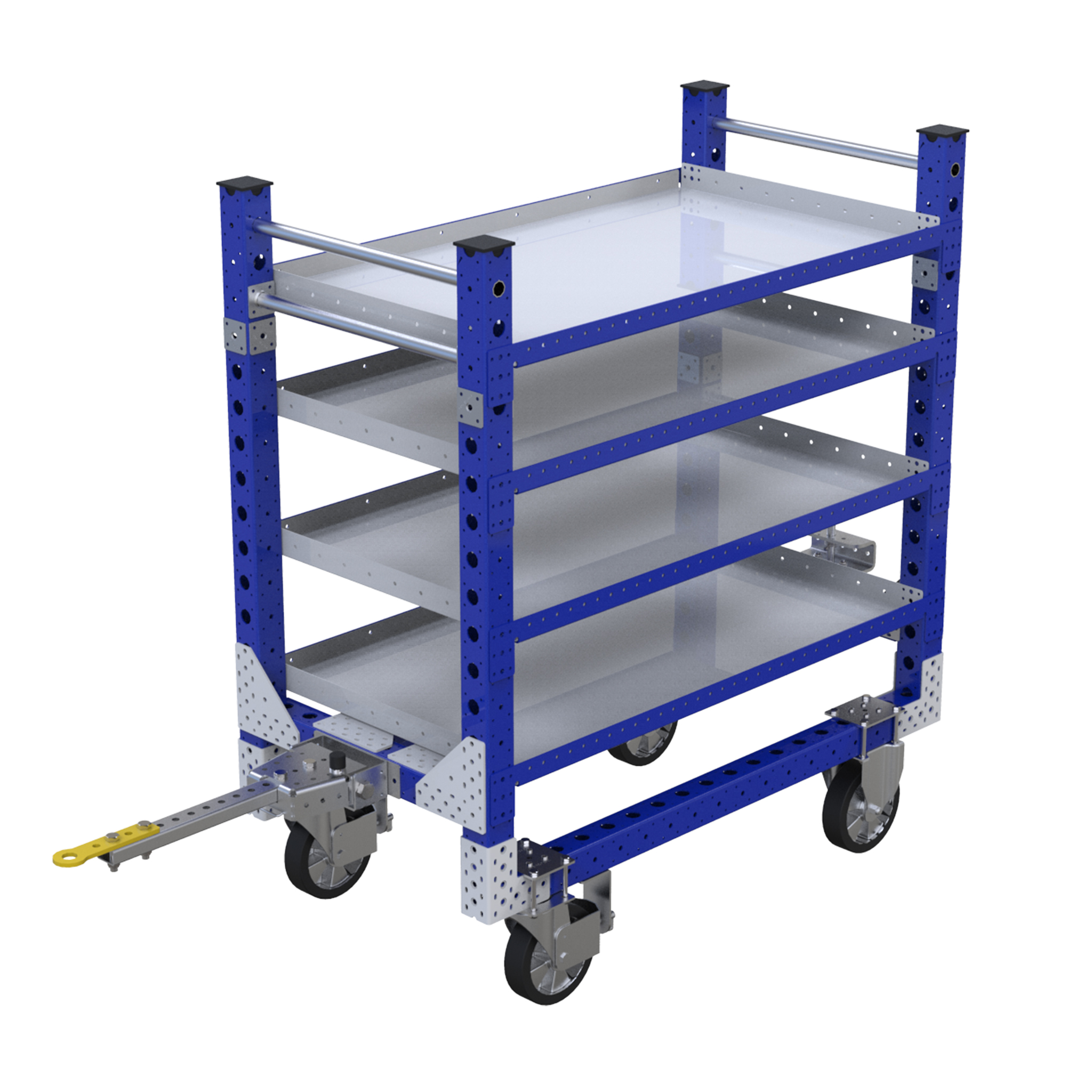 Carro con repisas planas - 700 x 1330 mm