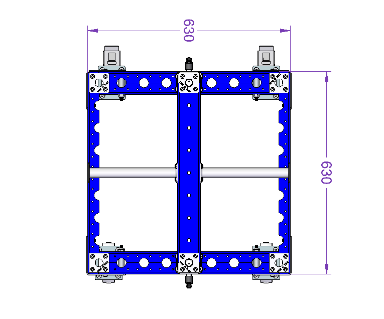 Two Sided Hose Cart – 630 x 630 mm