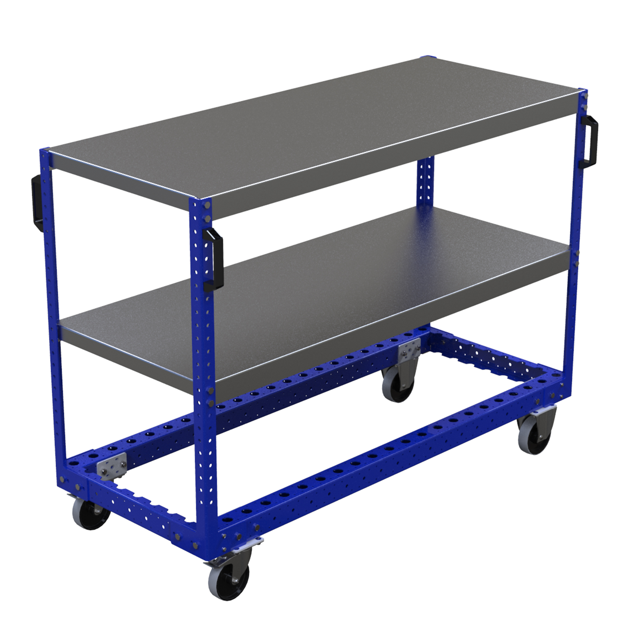 Carro con repisas planas - 630 x 1540 mm