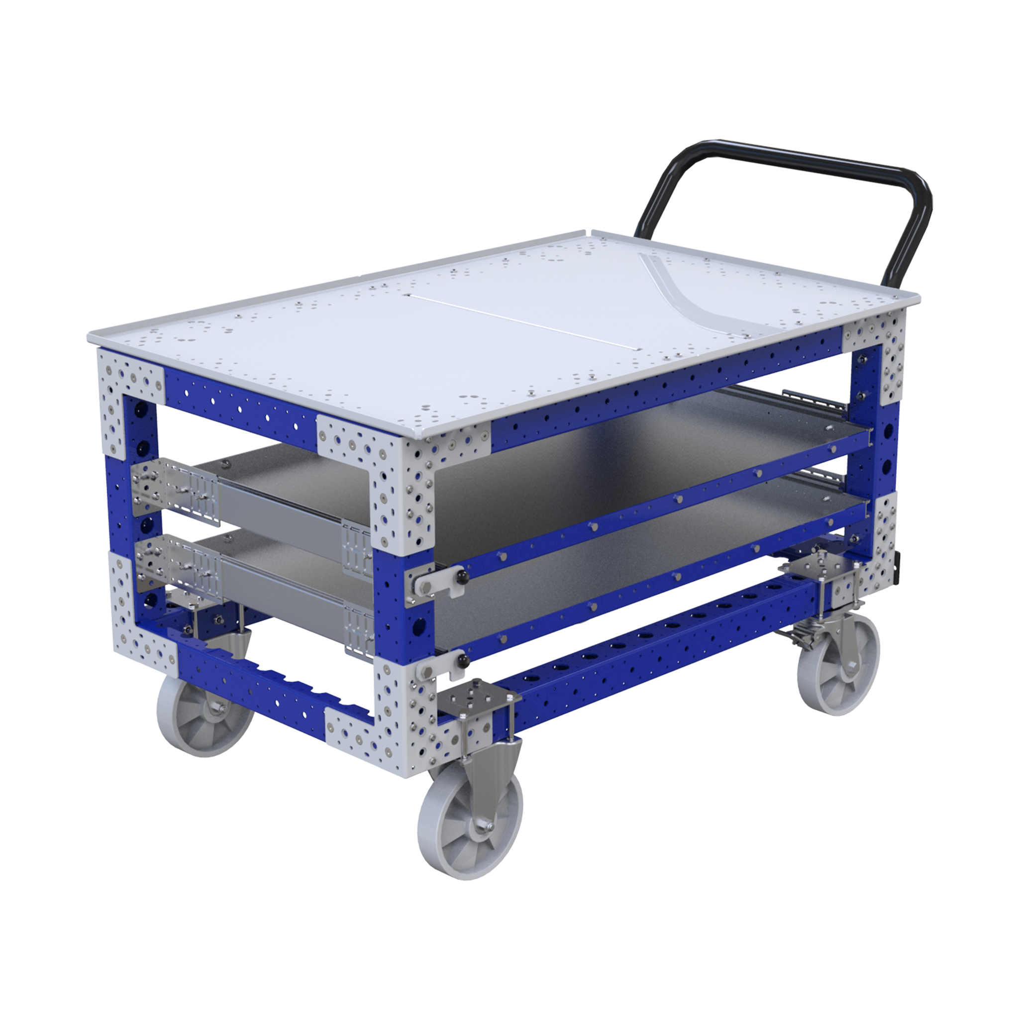 Carro de estantería extensible - 770 x 1260 mm