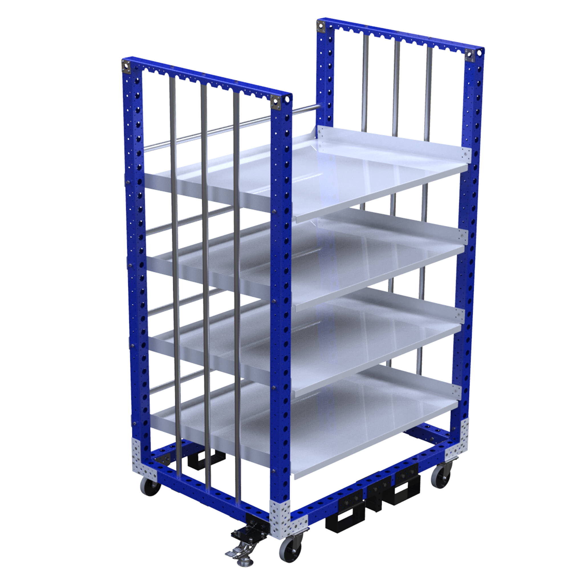 Carro de estante de flujo - 1050 x 1400 mm