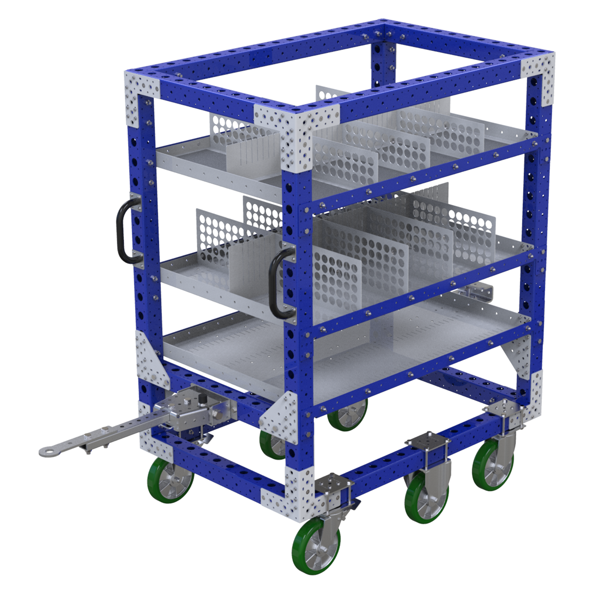 Carro con estante plano - 840 x 1260 mm