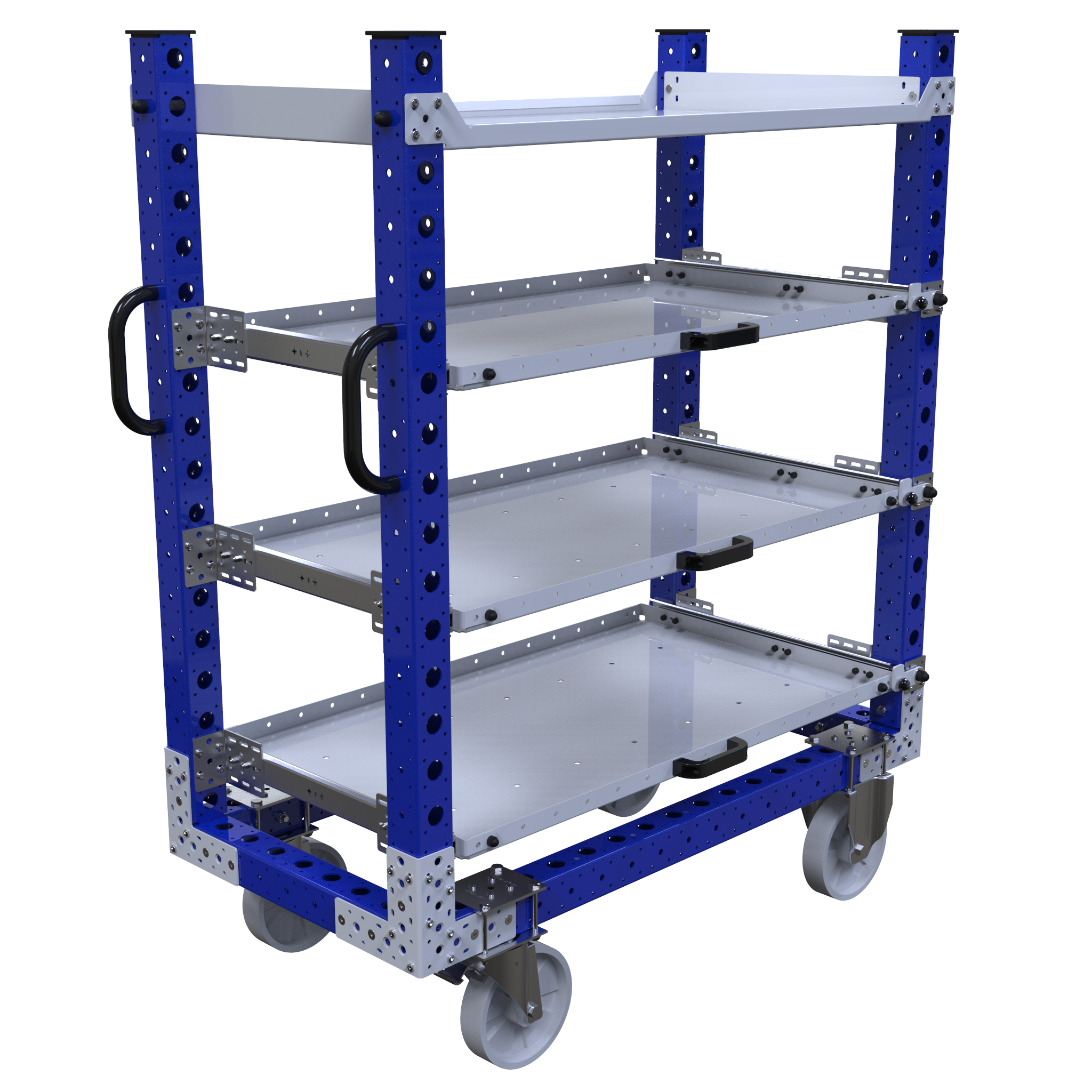 Carro con repisas extensibles-1260 x 630 mm