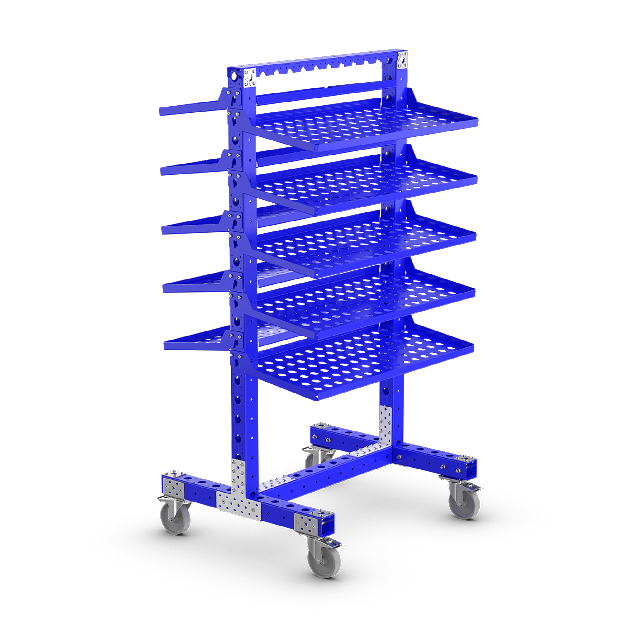 5 Smaller FlexQube Carts For Along the Assembly Line