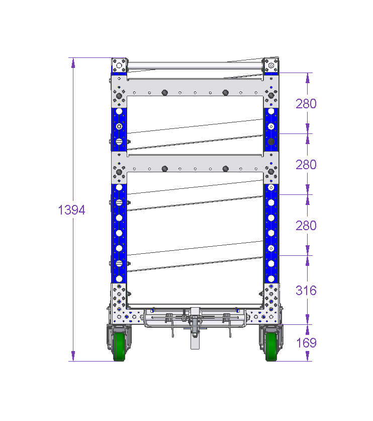 Flow Shelf Cart 1190 x 770 mm