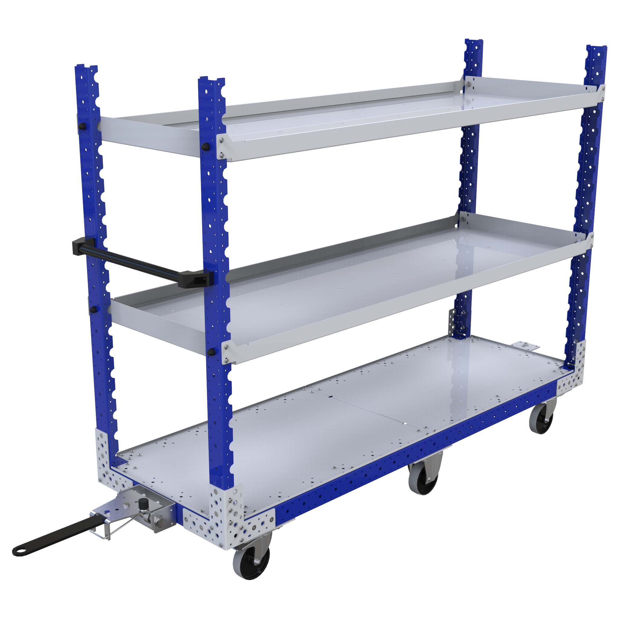 Carro remolcador con repisas - 630 x 1890 mm