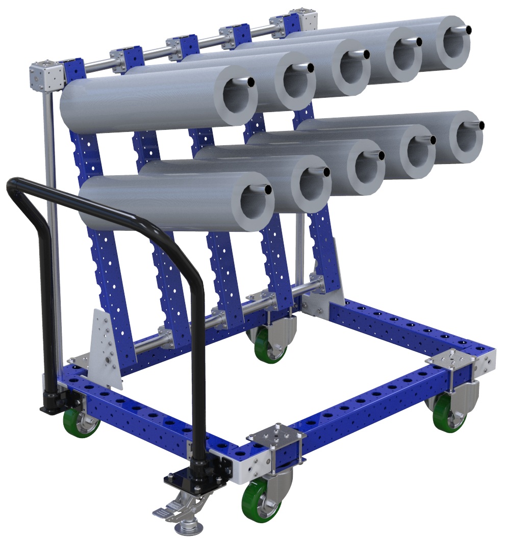 Modular & industrial material handling hanging cart by FlexQube