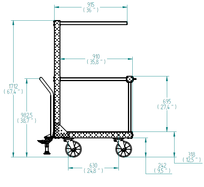 Plattenwagen – 1190 × 980 mm